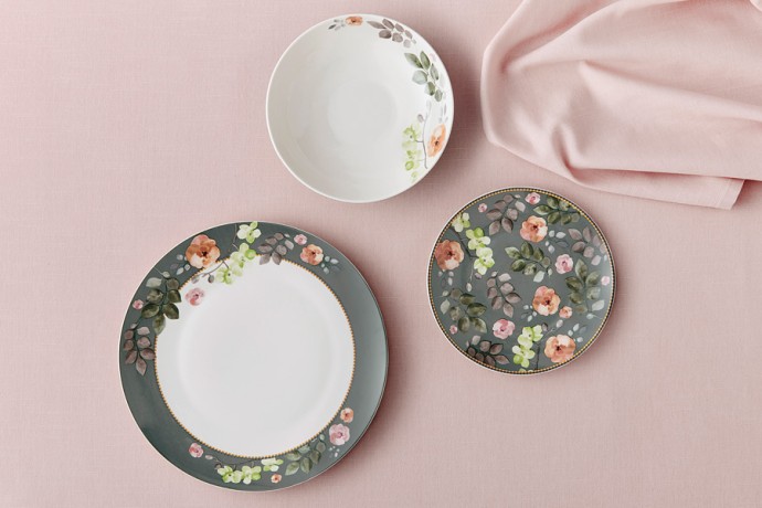 Обеденный набор Arcadia, зелёный, 4 персоны, 12 предметов Maxwell & Williams