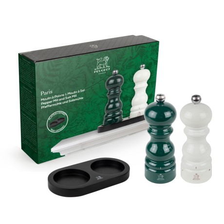 Набор мельниц для соли и перца, цвет: зеленый и слоновая кость Peugeot