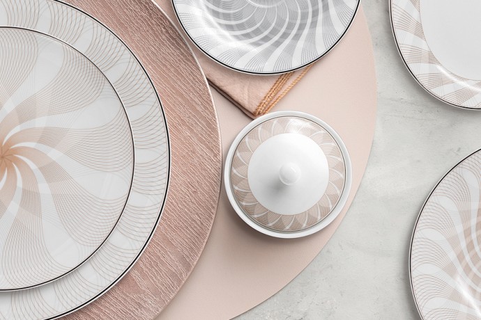 Обеденный сервиз Оскар, 6 персон, 27 предметов, Emily