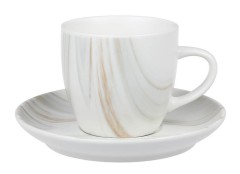Чашка с блюдцем The Royal Marble, 0,25 л. Home &amp; Style