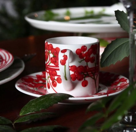 Чашка с блюдцем кофейная, 100 мл. FIL ROUGE BACCHE Taitu