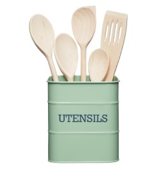 Органайзер для хранения кухонных принадлежностей, 15x16x15 см. Living Nostalgia green Kitchen Craft