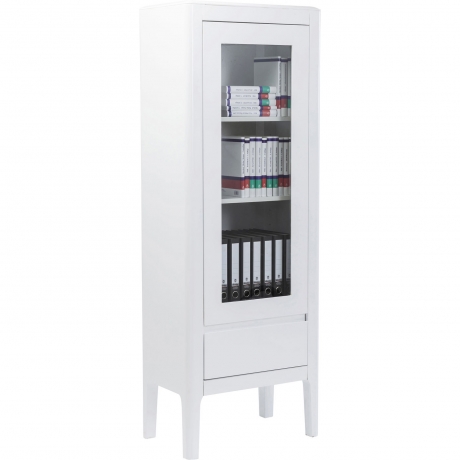 Шкаф-витрина Brooklyn, коллекция "Бруклин" 65*180*40, МДФ, Белый