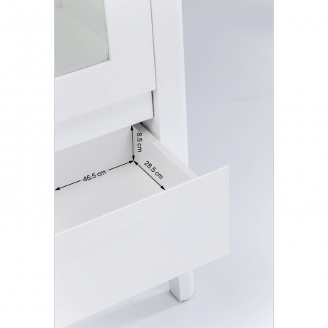 Шкаф-витрина Brooklyn, коллекция "Бруклин" 65*180*40, МДФ, Белый