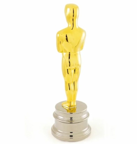 Статуэтка Оскар, 9,5х31 см. EMOZIONI, керамика, основание платина