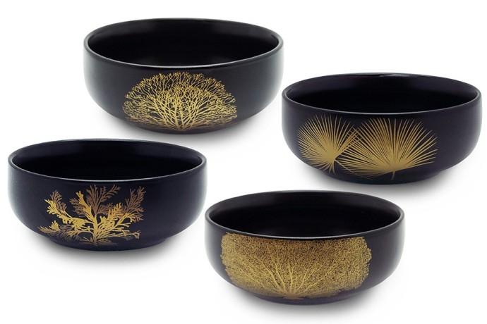 Набор салатников Singapore, чёрный, 15 см. 4 шт. WD Lifestyle