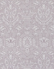 Комплект постельного белья "MEDALION 2", сатин-жаккард, 150х210+220x240+50х70см. баклажан/серый жемчуг, Bovi