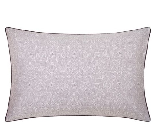 Комплект постельного белья "MEDALION 2", сатин-жаккард, 150х210+220x240+50х70см. баклажан/серый жемчуг, Bovi