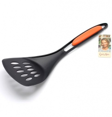 Лопатка с прорезями, широкая Едим Дома, черный/оранжевый