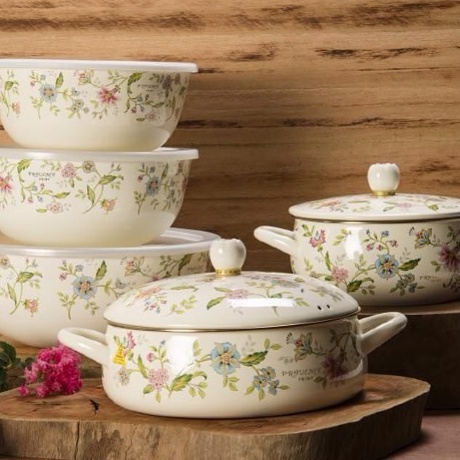 Ковш эмалированный 1.5 л. Прованс, 16 см. EJIRY