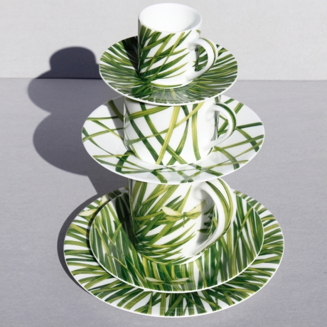 Чашка с блюдцем чайная, 230 мл. LIFE IN GREEN Taitu