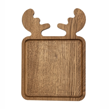 Менажница дубовая "Олень" большая, 27х19 см. Uneca