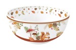 Салатник, 23х10 см, 2,5 л, фарфор P, белый, Белка и грибы, Autumn Breeze, Easy Life