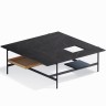 Журнальный столик Karat S, 95х95х34,2 см. темный камень, Zahodi