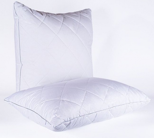 Подушка регулируемая "Благородный кашемир", 68х68, средняя, с пухом кашмирских коз в стеганом чехле, Natures