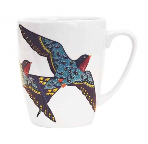 Кружка, 400 мл. Ласточка от Райские птицы Churchill