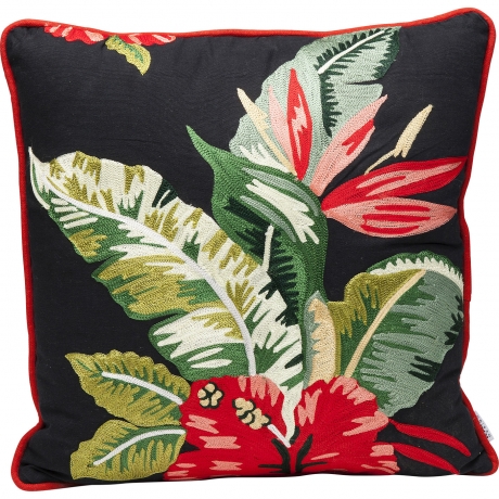 Подушка Flower, 45х45х15, Хлопок, Полиэстер, Мультиколор