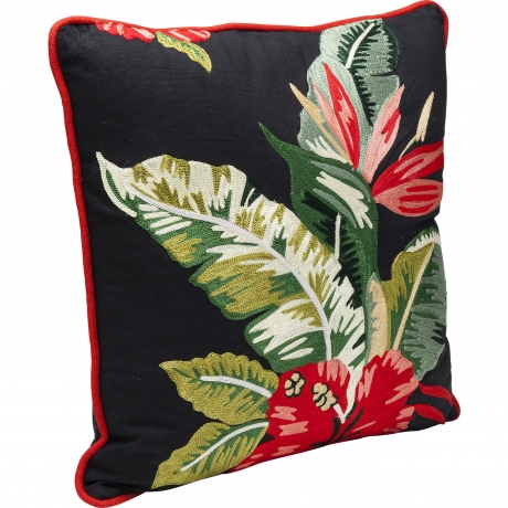 Подушка Flower, 45х45х15, Хлопок, Полиэстер, Мультиколор