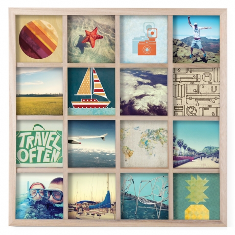 Панно для фотографий gridart дерево, 43*43 см, Umbra