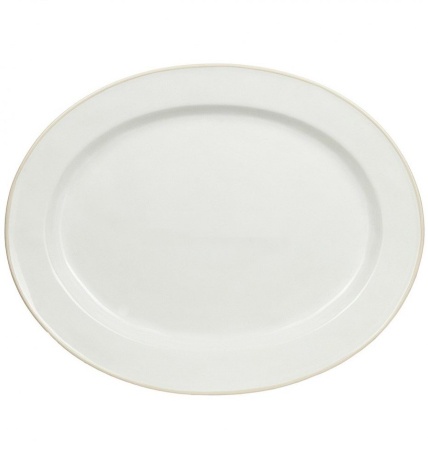 Тарелка овальная белая, 40 см, Astoria Costa Nova