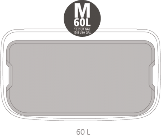 Мусорный бак Touch Bin Bo (60 л), Пламенно-красный Brabantia