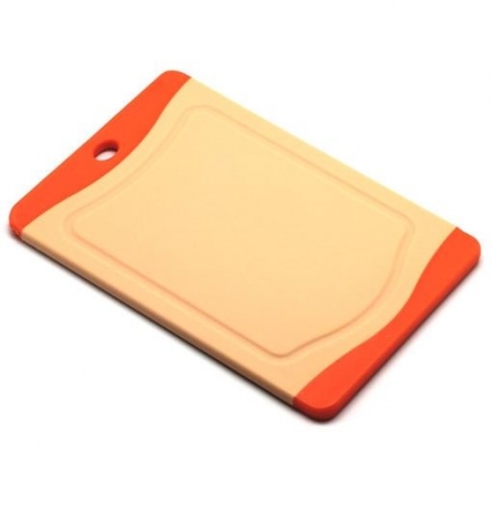 Кухонная доска FLUTTO, 20x14 см. оранжевая Microban