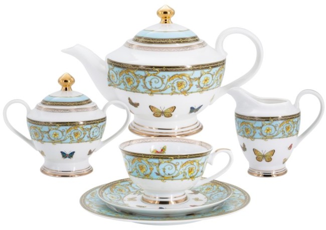 Чайнай сервиз Бабочки, 6 персон, 23 предмета Midori