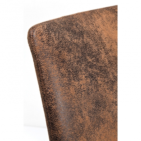 Стул Milano, коллекция "Милан" 47*91*61, Сталь, Замша, Восстановленная кожа, Дерево, Коричневый