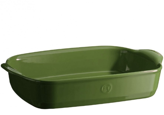 Форма для запекания, 36x23 см. прямоугольная цвет: лавровый лист, Emile Henry
