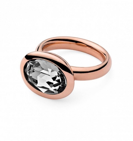 Кольцо Tivola Сrystal 18.5 мм 631406/18.5 BW/RG Qudo