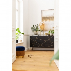 Картина Fields, коллекция "Поле", ручная работа 90*120*4, Лен, Пихта, Мультиколор