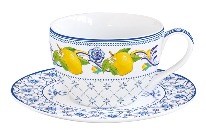 Чашка с блюдцем Positano, 0,24 л. Easy Life