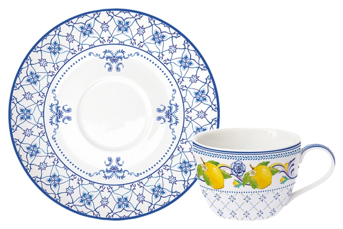 Чашка с блюдцем Positano, 0,24 л. Easy Life