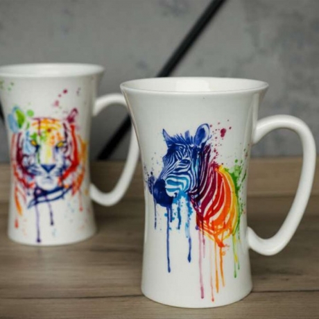 Кружка, 610 мл. "Зебра акварель II" Koenitz