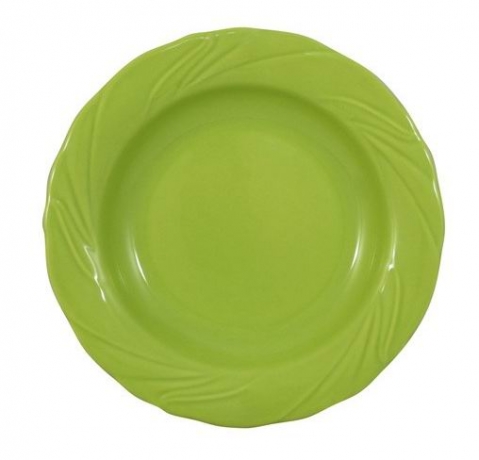 Тарелка суповая (зелёная) Troya, 22 см, Kutahya