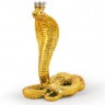 Статуэтка Королевская кобра (золото), 13 см, gamma