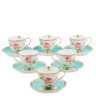 JK- 67 Чайный набор на 6 перс. "Роза" (Milano Rose Pavone)