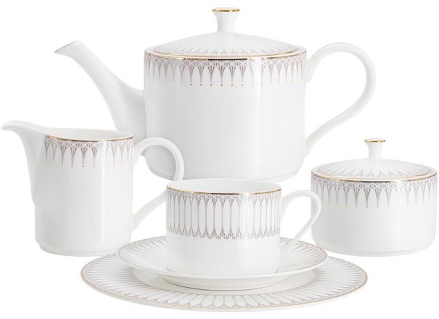 Чайный сервиз Аррис, 6 персон, 21 предмет, Emily
