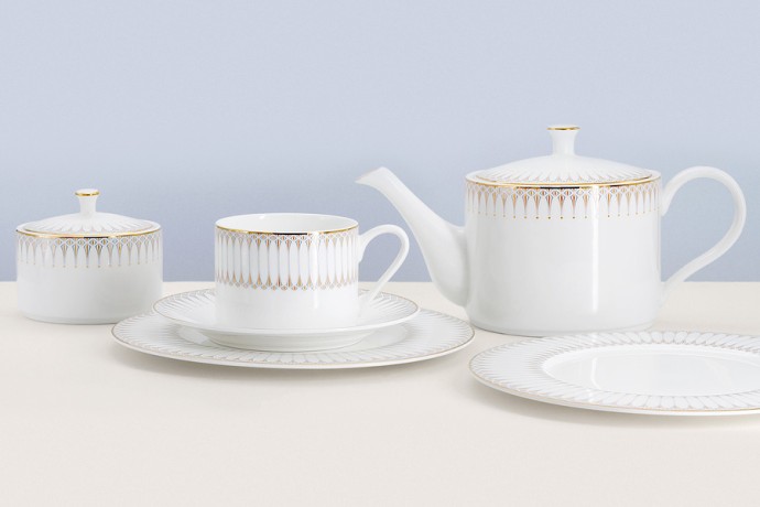 Чайный сервиз Аррис, 6 персон, 21 предмет, Emily