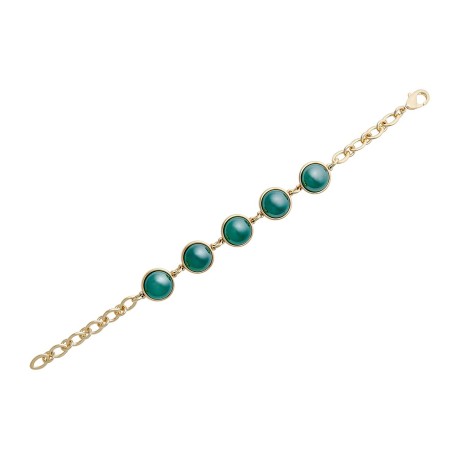 Классический браслет Pearl Green Agate