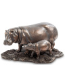 WS-773 Статуэтка "Бегемот с детенышем"
