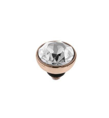 Шарм Bottone Crystal 8 мм. 680102 BW/RG Qudo