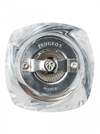 Мельница для соли, 14 см, оранжевый, акрил+дерево, OLERON Peugeot