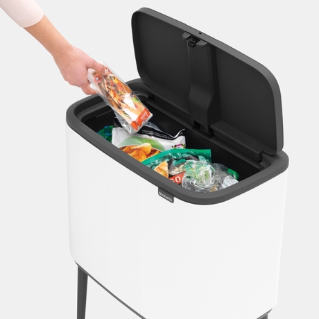 Мусорный бак Touch Bin Bo (36 л), Белый Brabantia