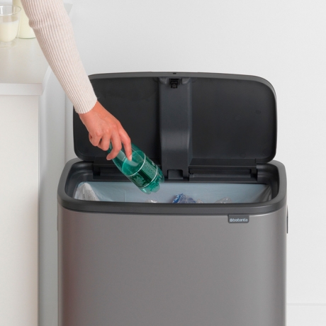 Мусорный бак Touch Bin Bo (60 л), Платиновый Brabantia
