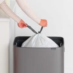 Мусорный бак Touch Bin Bo (60 л), Платиновый Brabantia