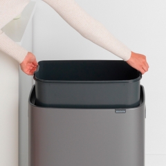 Мусорный бак Touch Bin Bo (60 л), Платиновый Brabantia