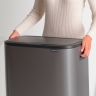 Мусорный бак Touch Bin Bo (60 л), Платиновый Brabantia