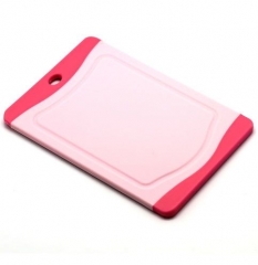 Кухонная доска FLUTTO, 20x14 см. розовая Microban