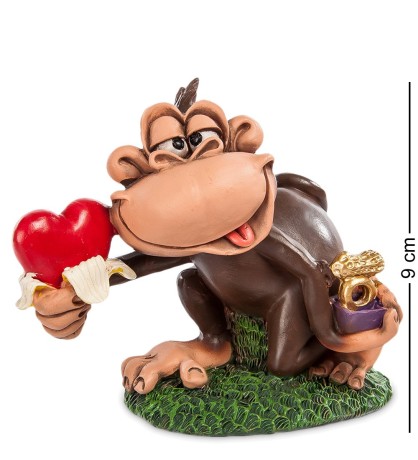 RV-473 Фигурка Обезьяна "Подарок любимой" (W.Stratford)